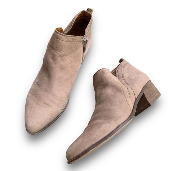 Franco Sarto Laslo Tan Ankle Booties Shoes Leather Women’s size 9 - Picture 10 of 14